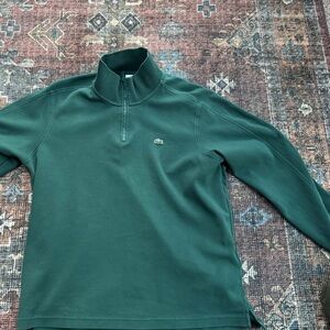 Lacoste Men's Teal Zip-Up Sweater